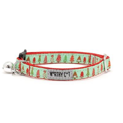 Holiday Trees Cat Collar