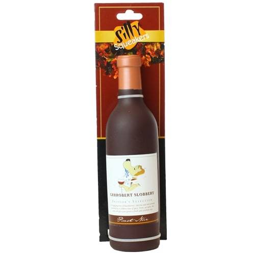 Silly Squeakers® Wine Bottle - Grrrobert Slobbery