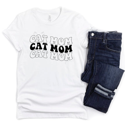 Trendy Cat Mom T-Shirt