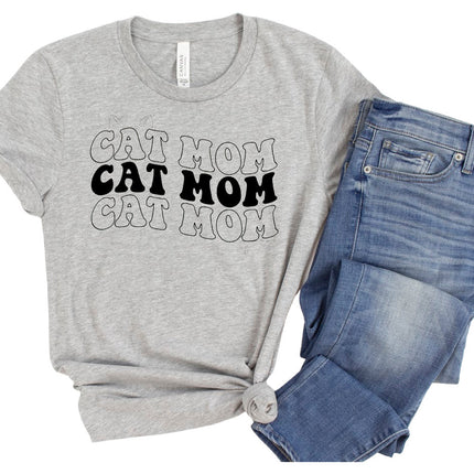 Trendy Cat Mom T-Shirt