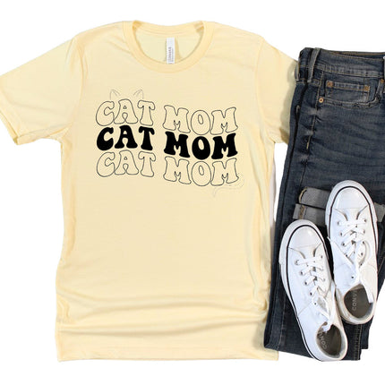 Trendy Cat Mom T-Shirt