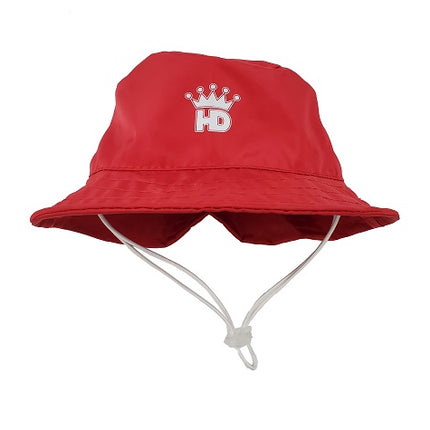 Red Bucket Rain Hat