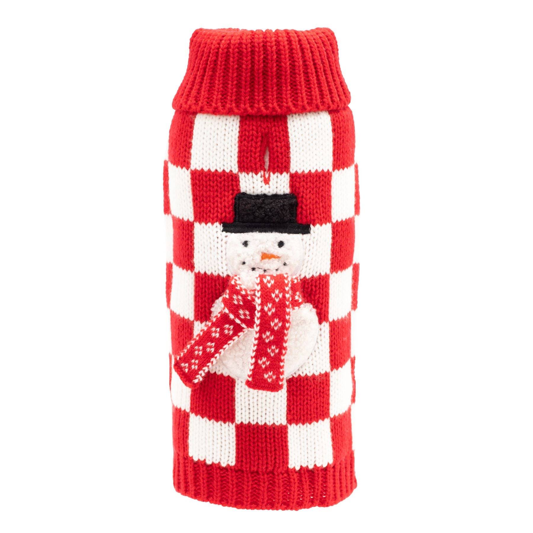 Checkerboard Snowman Sweater Default Title