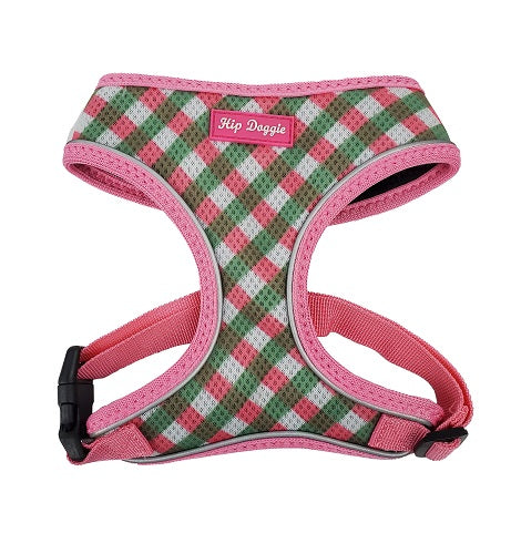 Pink/White/Green Check Ultra Comfort Harness