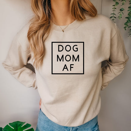 Dog Mom AF Crewneck Sweatshirt