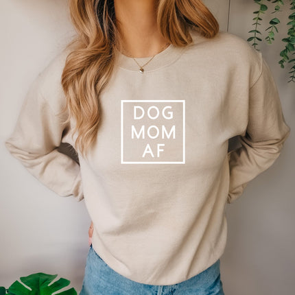 Dog Mom AF Crewneck Sweatshirt