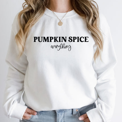 PUMPKIN SPICE EVERYTHING Sweatshirt Unisex Crew Neck Crewneck Sweatshirt