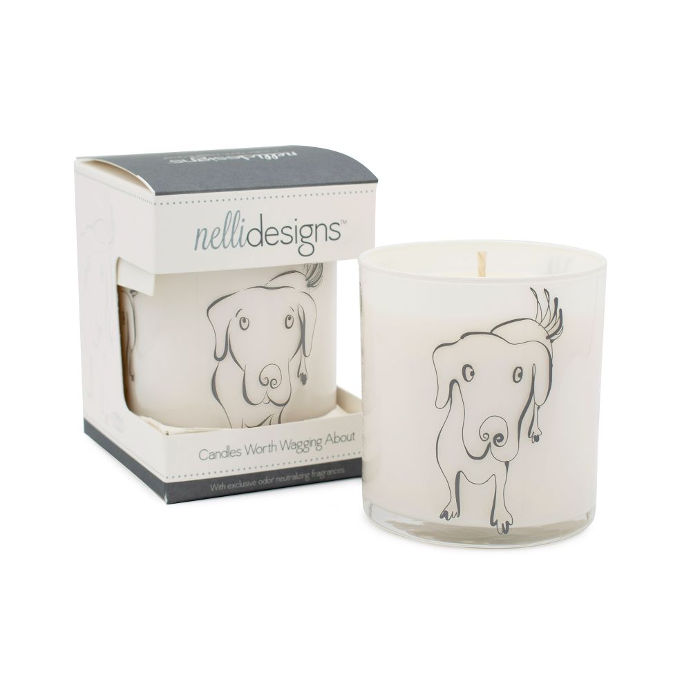 fresh rain scented gray dog jar candle