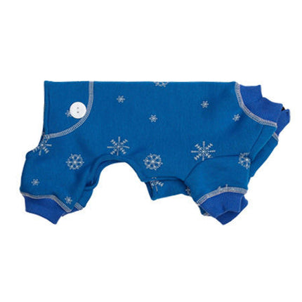 Blue Snowflake Long Johns