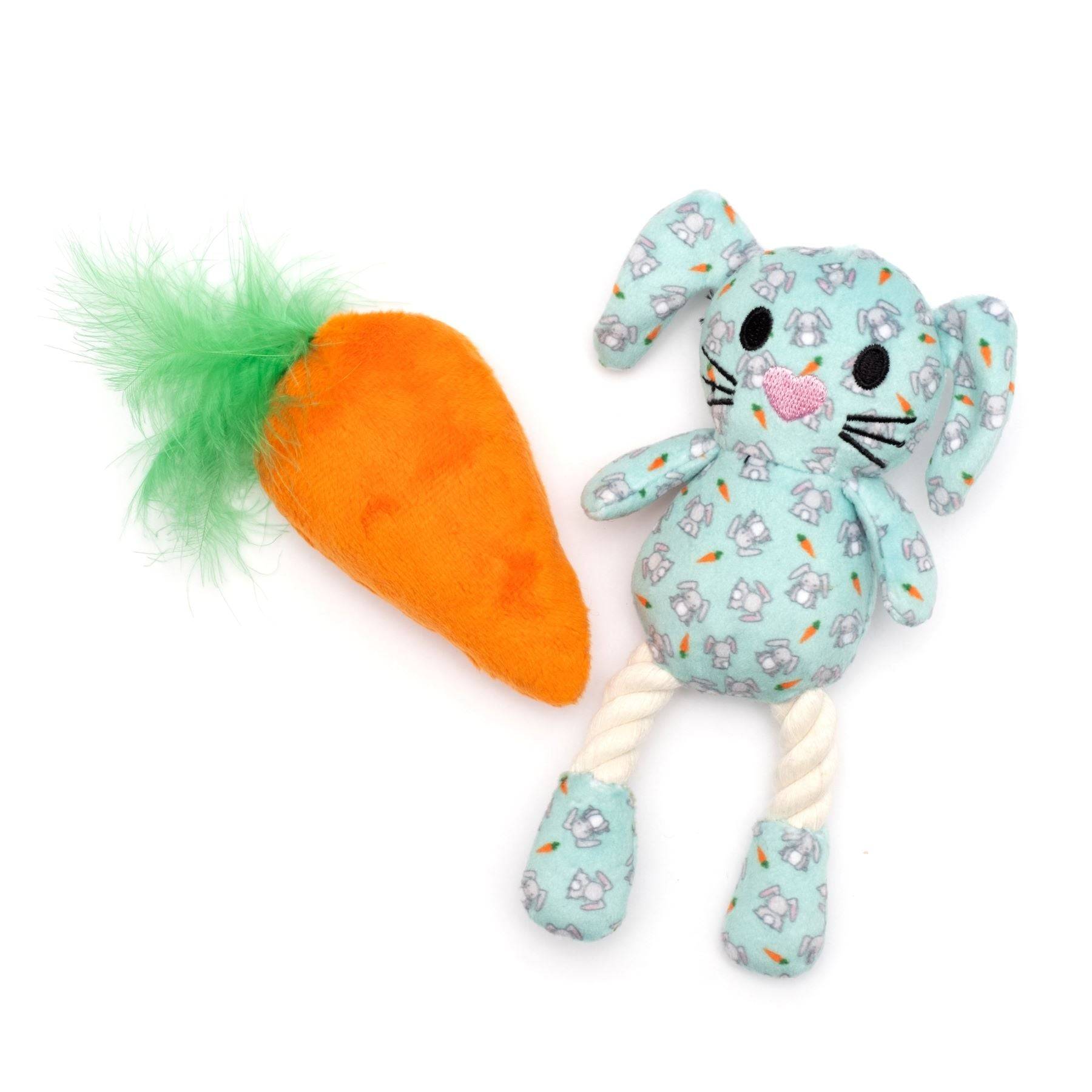 Bunny & Carrot Cat Toy Set Default Title