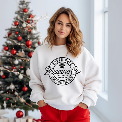 NORTH POLE BREWING CO Sweatshirt Unisex Crew Neck Crewneck Sweatshirt Holiday Shirt People Shirt