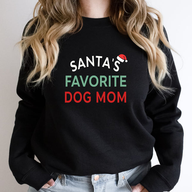 Santa's Favorite Dog Mom Sweatshirt