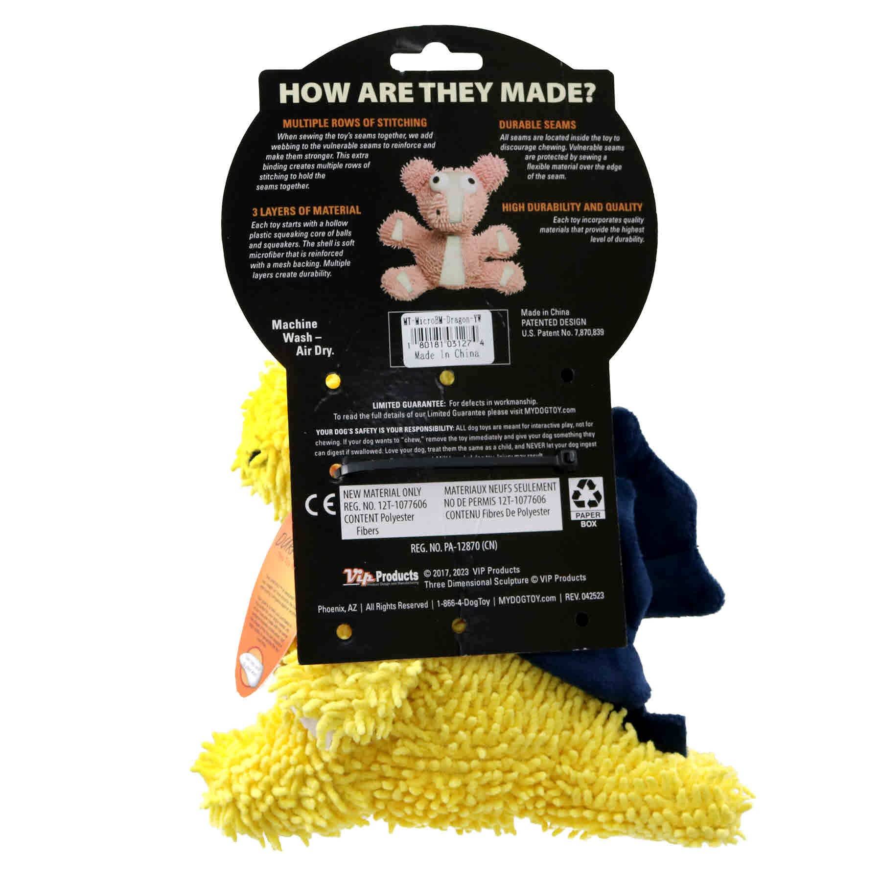 mighty® Microfiber Ball - Dragon - Yellow