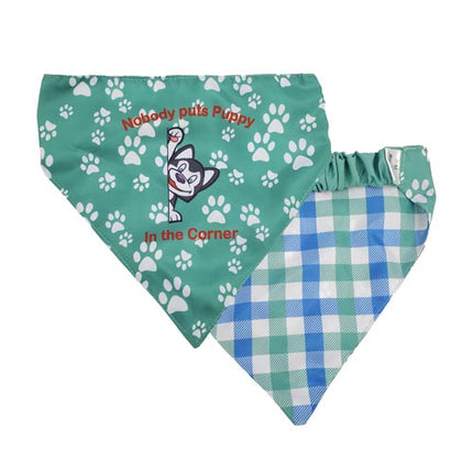 Nobody puts Puppy in the Corner Bandana - reversible