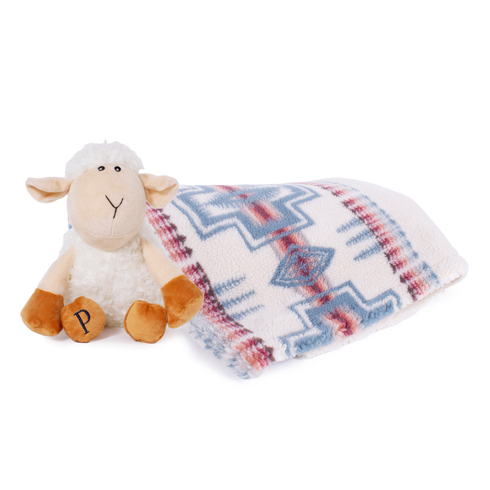 pendleton harding rosewood berber pet throw + lamb gift set