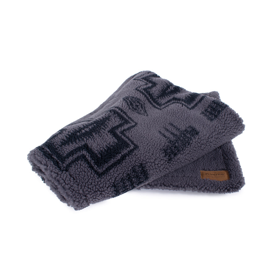 pendleton berber pet throw - harding tonal gray