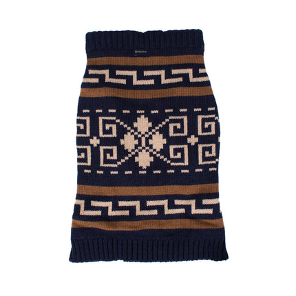 pendleton pet knitted pull over dog sweater - westerley navy