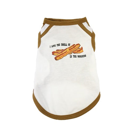 I Love the Smell of Bacon in the Morning Attitude Tank for Dogs