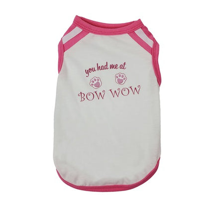 You Had Me at Bow Wow Attitude Tank for Dogs