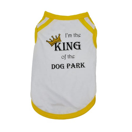 I'm the King of the Dog Park Attitude Tank for Dogs