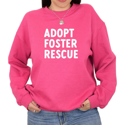 Adopt, Foster, Rescue Crewneck Sweatshirt