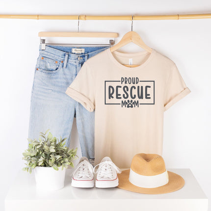 Proud Rescue Mom T-Shirt