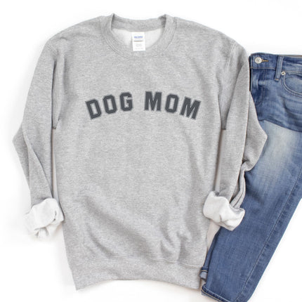 DOG MOM Sweatshirt Unisex Crew Neck Crewneck Sweatshirt People Shirt