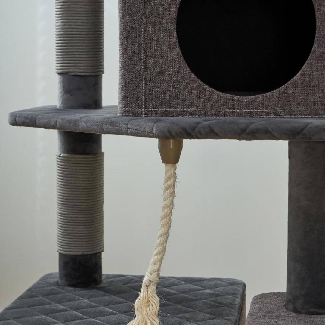 Stella 6 Level Quilted Large Cat Tree With Condo