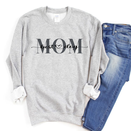 Best Dog Mom Crewneck Sweatshirt