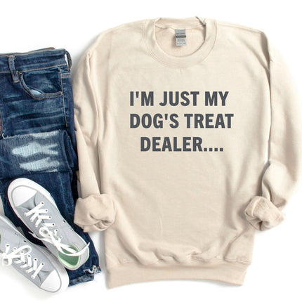 People Sweatshirt Unisex Crew Neck Crewneck Sweatshirt Dog Lover Shirt TREAT DEALER