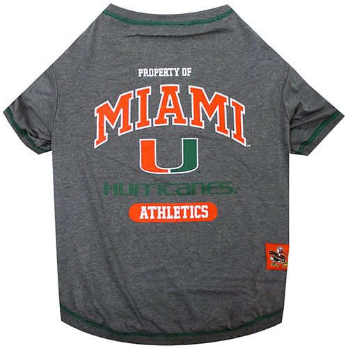 NCAA U Of Miami Pet T-Shirt