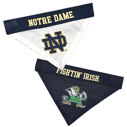 NCAA Notre Dame Reversible Pet Bandana