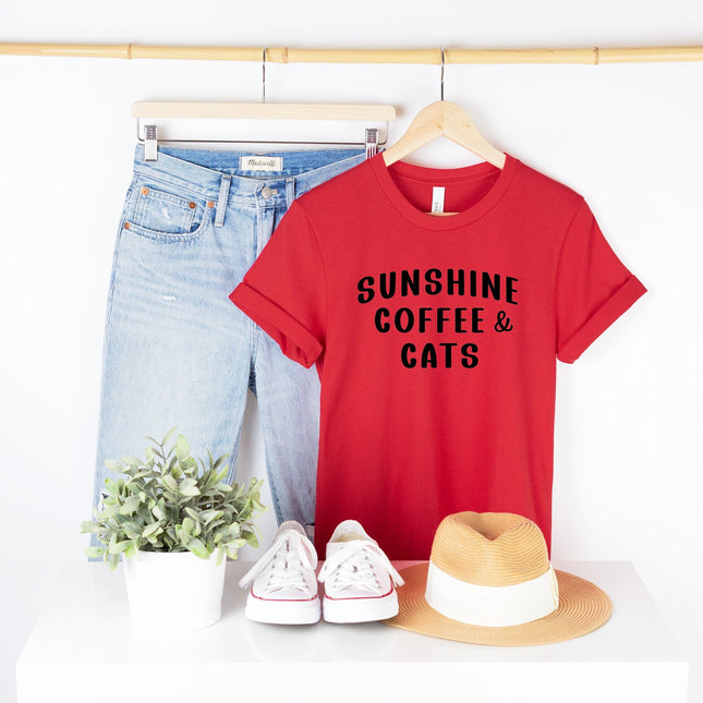 Sunshine Coffee & Cats T-Shirt