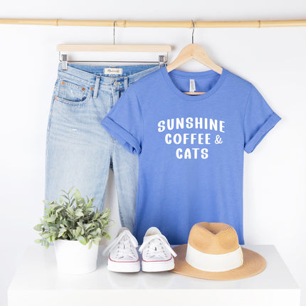 Sunshine Coffee & Cats T-Shirt