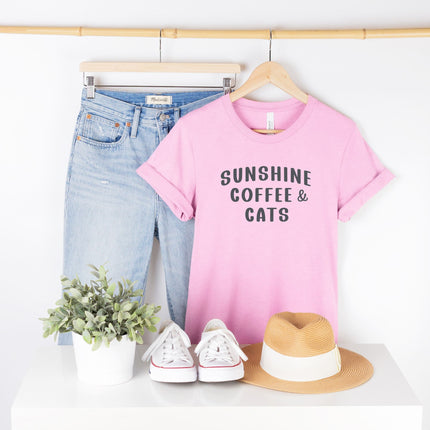 Sunshine Coffee & Cats T-Shirt