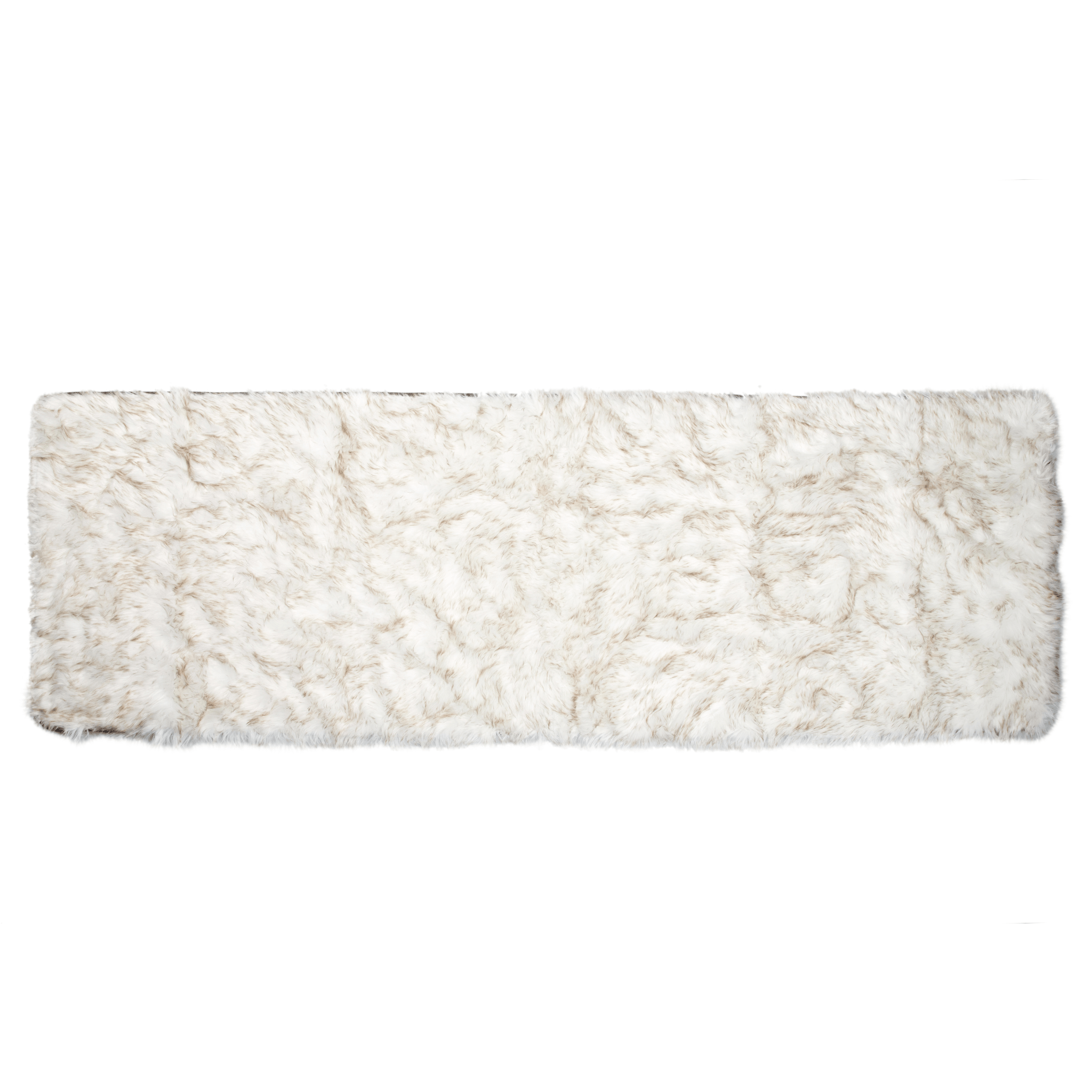 PupProtector™ Waterproof Bed Runner - White with Brown Accents