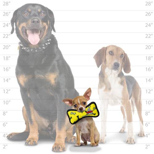 tuffy® Junior Bone Yellow & Ring Red Paw 2 Pack