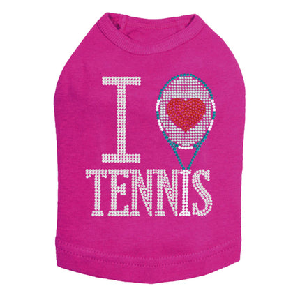 I Love Tennis - Dog Tank