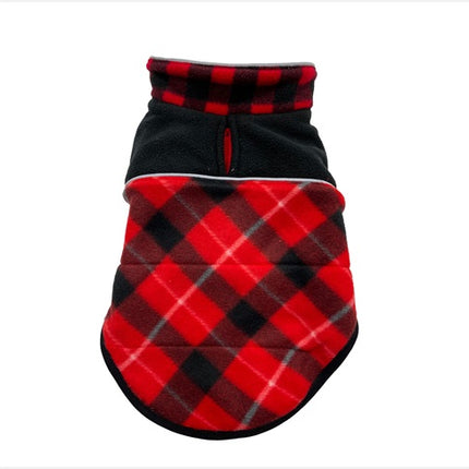 Red Plaid Fleece Reversible Coat - First Shipping 10/15