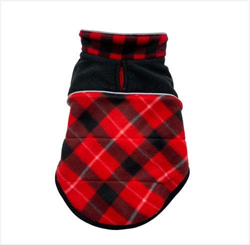 Red Plaid Fleece Reversible Coat - First Shipping 10/15