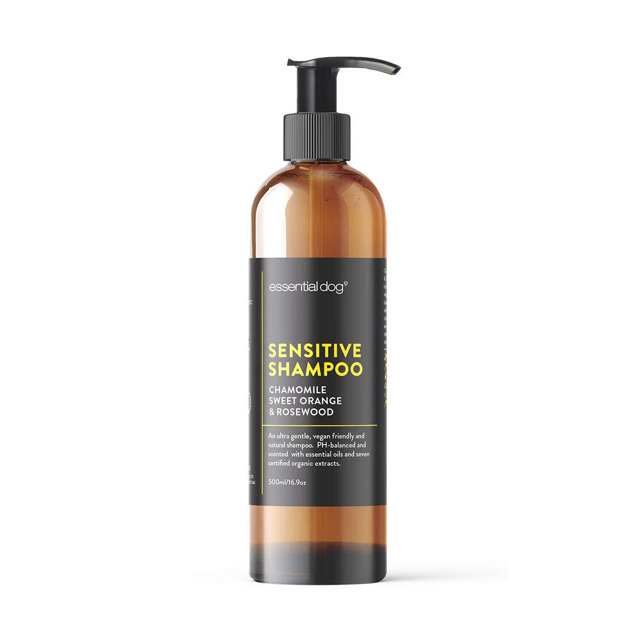 Sensitive Dog Shampoo: Chamomile, Sweet Orange & Rosewood 250ml 500ml