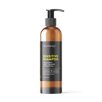 Sensitive Dog Shampoo: Chamomile, Sweet Orange & Rosewood 250ml