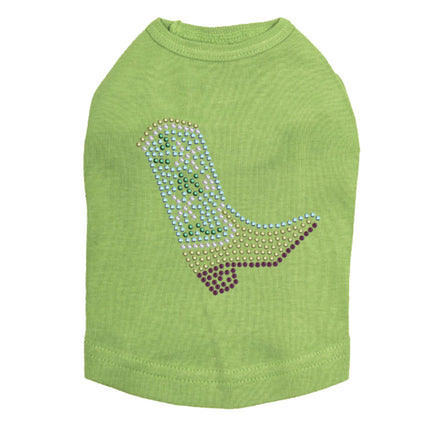 Boot (Green & Turquoise) - Dog Tank