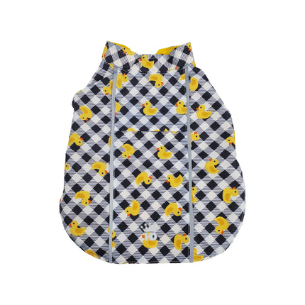 Ducks/Plaid Hoodless Raincoat