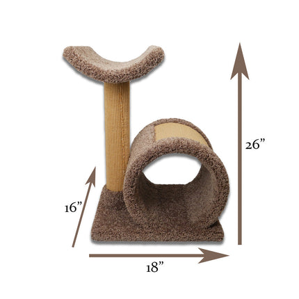 STP Scratching Tunnel with Cat Perch