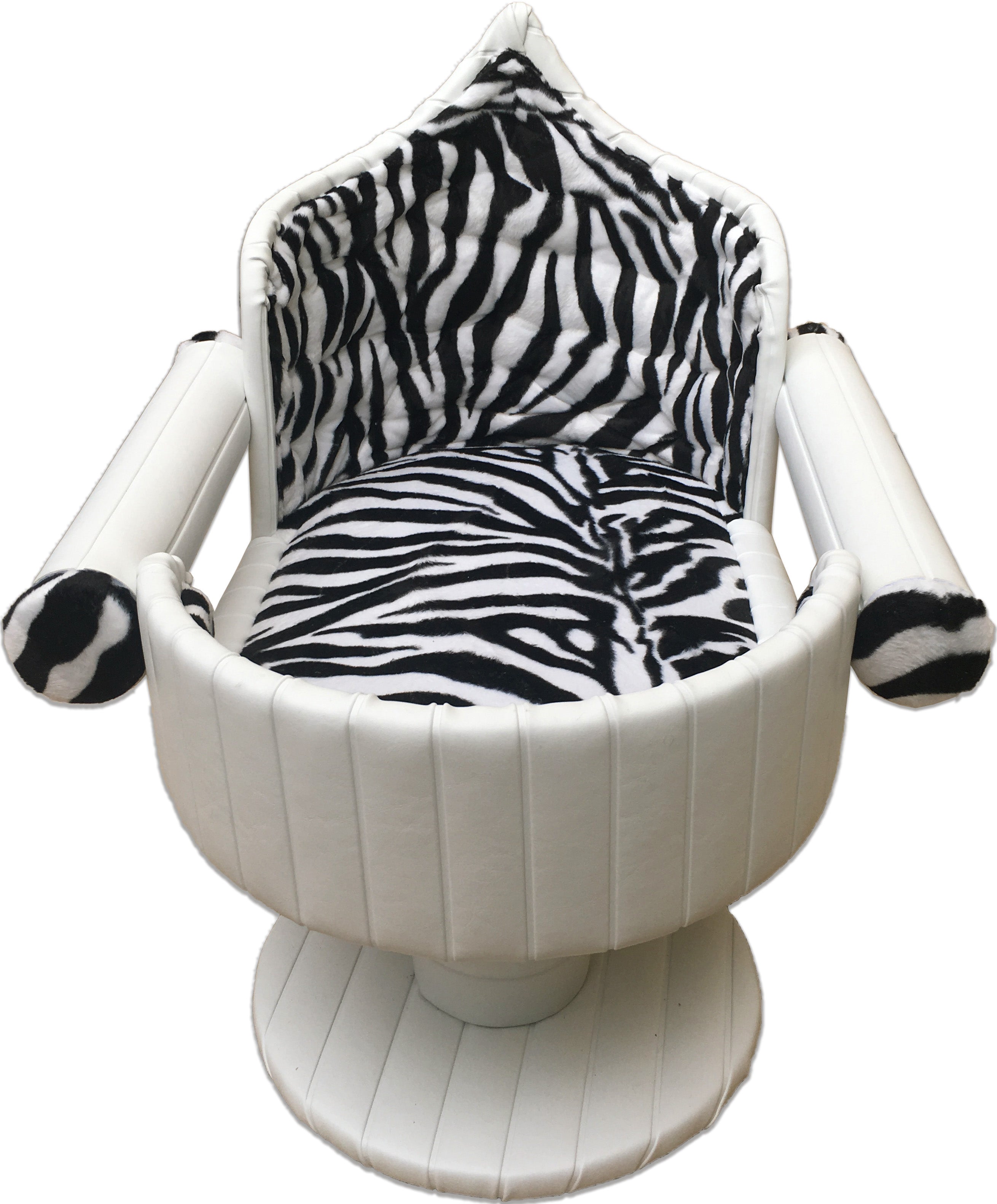 Royal Davenport Luxury Pet Bed Ivory Zebra