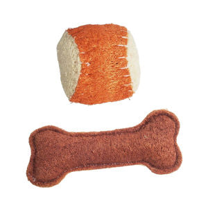 Playtime Combo - Medium Ball & Large Bone Loofas - CLOSEOUT