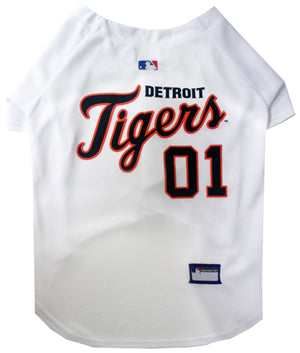 Detroit Tigers Dog Jersey - white