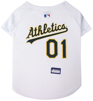 Oakland Athletics Dog Jersey - White