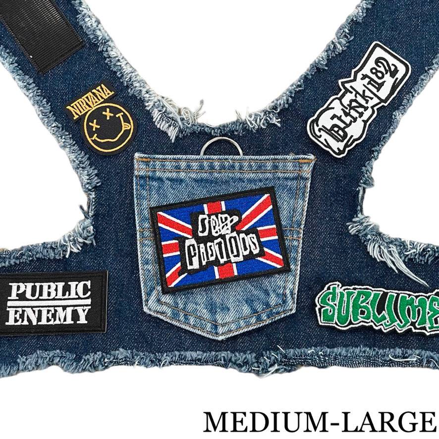 S*x Pistols Harness Blue Denim